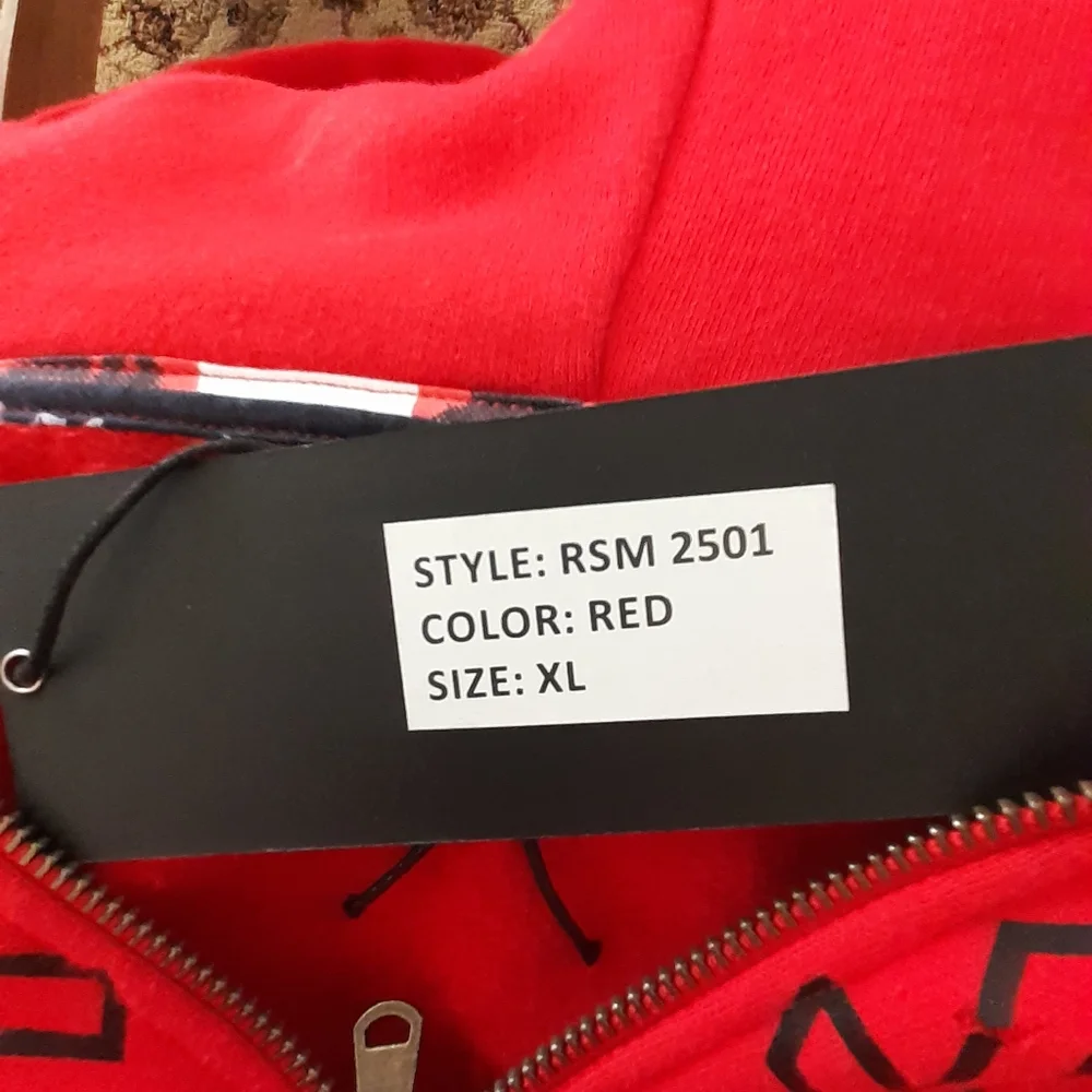 Rockstar Original Red Distressed Hoodie